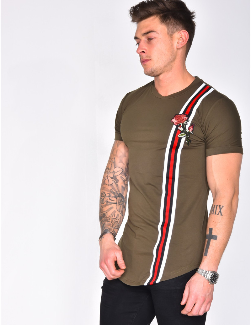 T-shirt à bandes