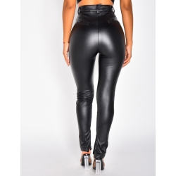 Pantalon en simili à zip Pantalon en simili à zip