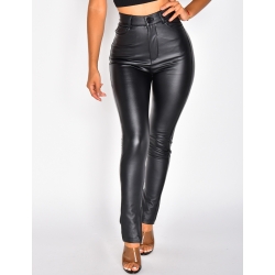 Pantalon en simili à zip Pantalon en simili à zip