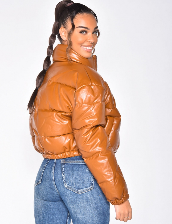 Veste en jean courte orange best sale