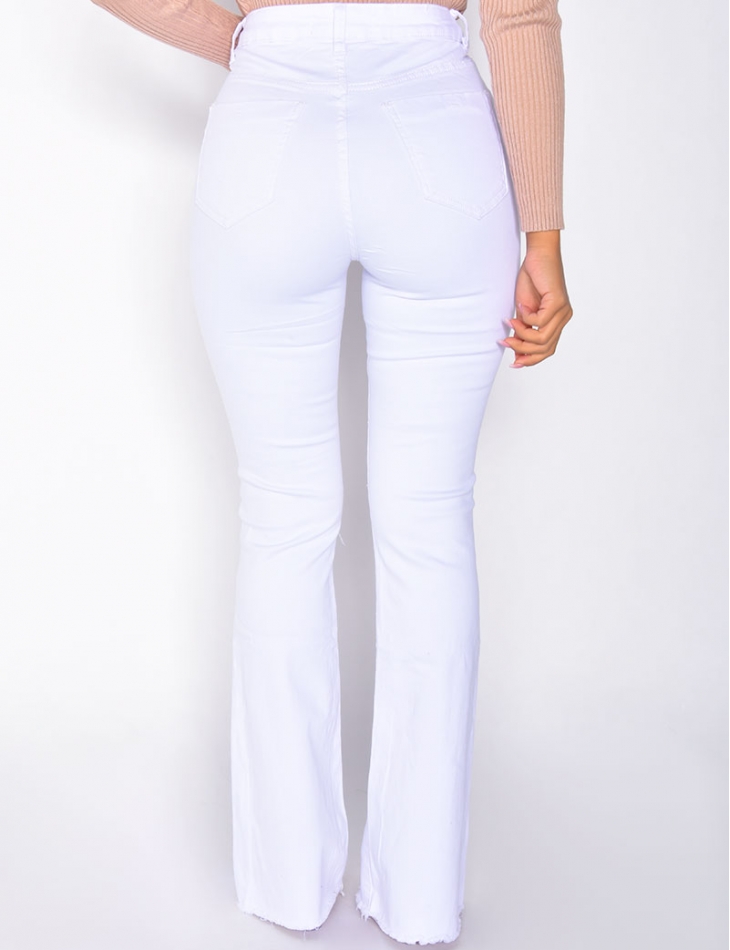 Jeans taille haute patte d'eph Jeans taille haute patte d'eph