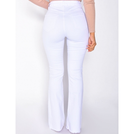 Jeans taille haute patte d'eph Jeans taille haute patte d'eph