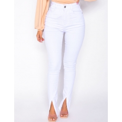 Jeans avec fente aux chevilles Jeans avec fente aux chevilles