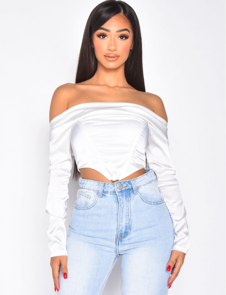 Bustier manche longue hotsell