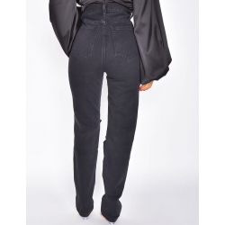 Jeans taille haute destroy