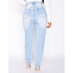 Jeans taille haute destroy Jeans taille haute destroy