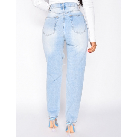 Jeans taille haute destroy Jeans taille haute destroy