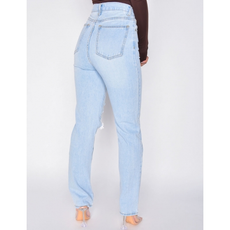 Jeans straight destroy Jeans straight destroy