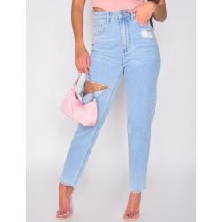 Jeans taille haute destroy Jeans taille haute destroy