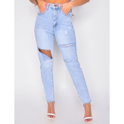 Jeans taille haute destroy Jeans taille haute destroy