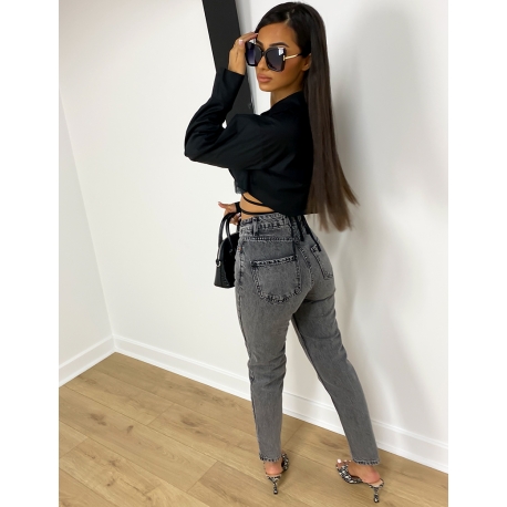 Jeans braguette à boutons