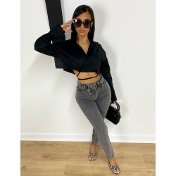 Jeans braguette à boutons