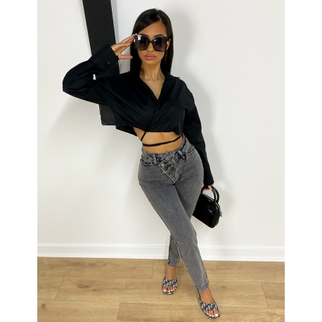 Jeans braguette à boutons