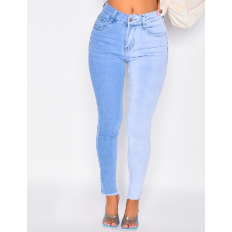 Jeans slim bi-color Jeans slim bi-color