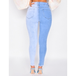 Jeans slim bi-color Jeans slim bi-color