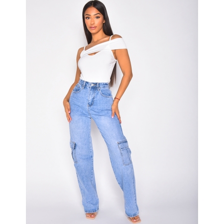 Crop-trop court à bretelle