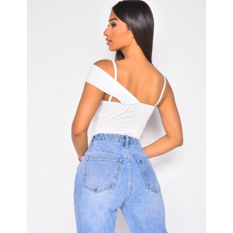 Crop-trop court à bretelle