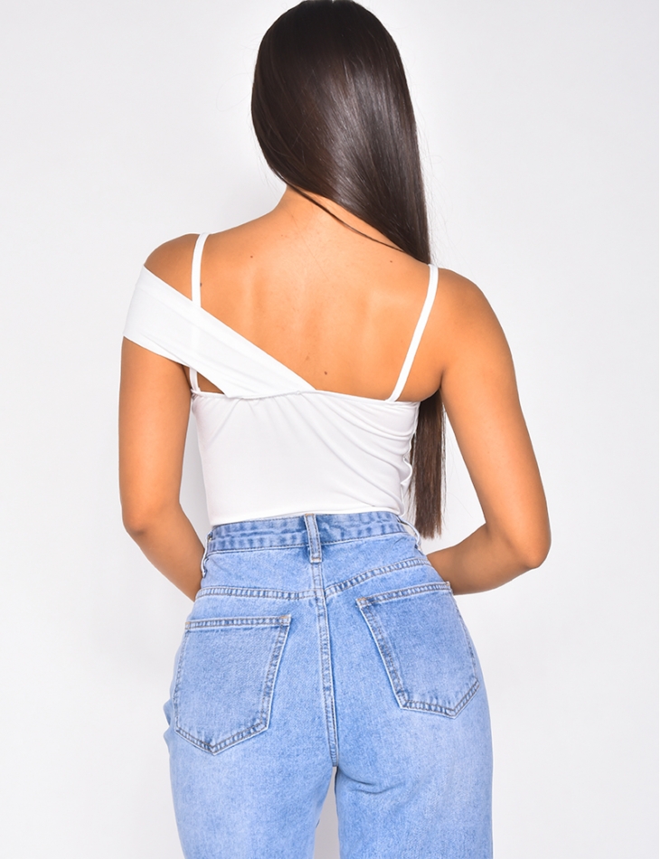 Crop-trop court à bretelle