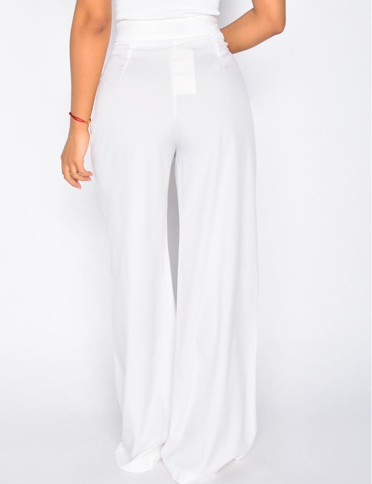 Pantalon large fluide patte d'eph