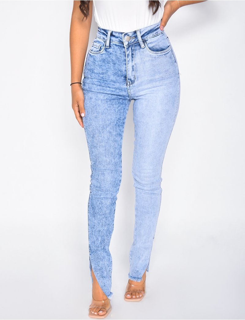 Jeans Taille Haute Mother Pour Femme - Taille EU 36, Couleur Blanc/noir, Style Décontracté Streetwear, Occasion TB état