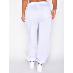 Pantalon "Badgirls" motif mi-ange mi-démon