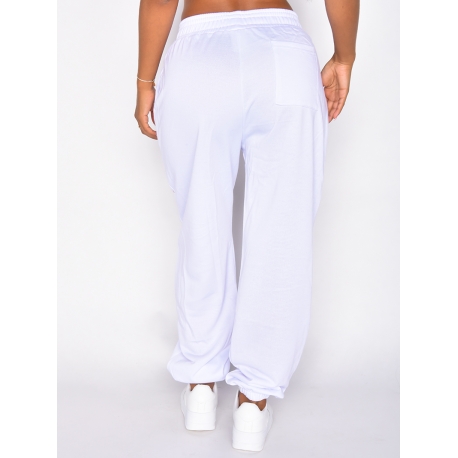Pantalon "Badgirls" motif mi-ange mi-démon