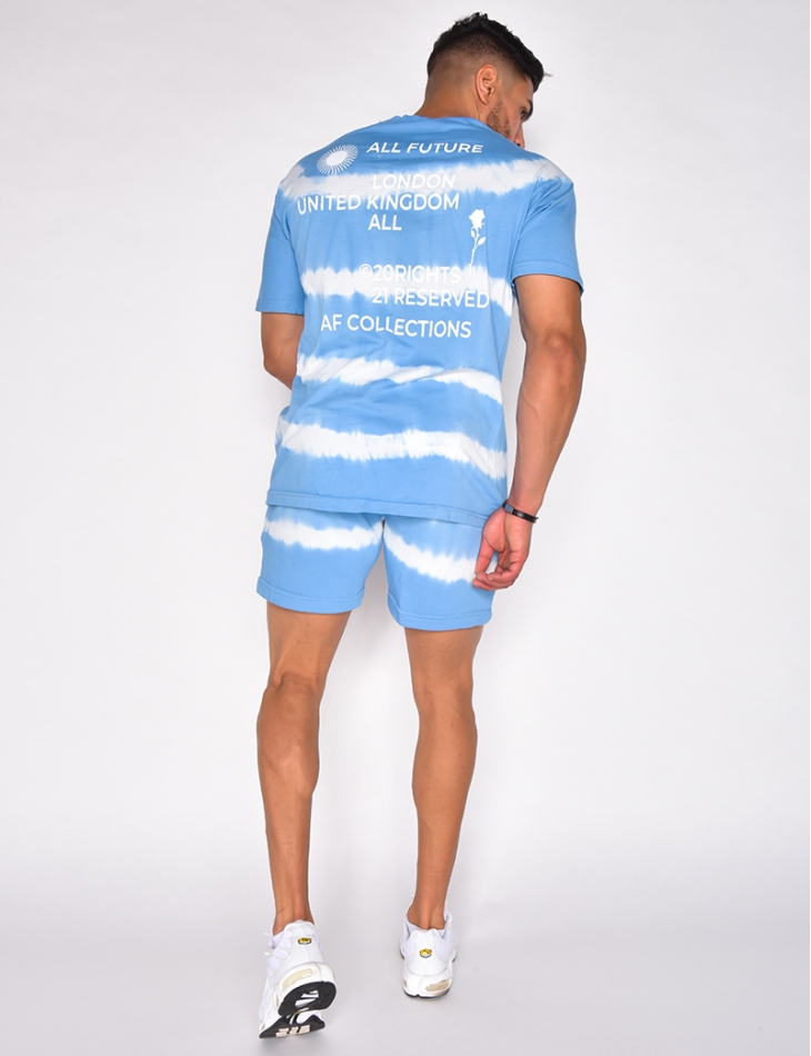 Ensemble t-shirt et short tie and dye "AF Collection" Ensemble t-shirt et short tie and dye "AF Collection"