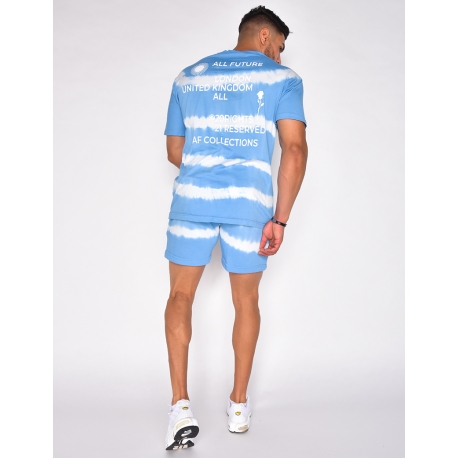 Ensemble t-shirt et short tie and dye "AF Collection" Ensemble t-shirt et short tie and dye "AF Collection"