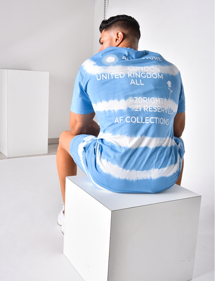 Ensemble t-shirt et short tie and dye "AF Collection" Ensemble t-shirt et short tie and dye "AF Collection"