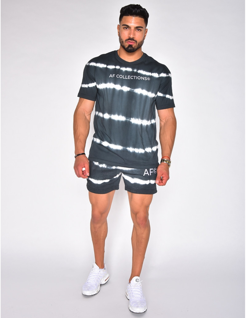 Ensemble t-shirt et short tie and dye "AF Collection"