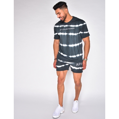 Ensemble t-shirt et short tie and dye "AF Collection" Ensemble t-shirt et short tie and dye "AF Collection"