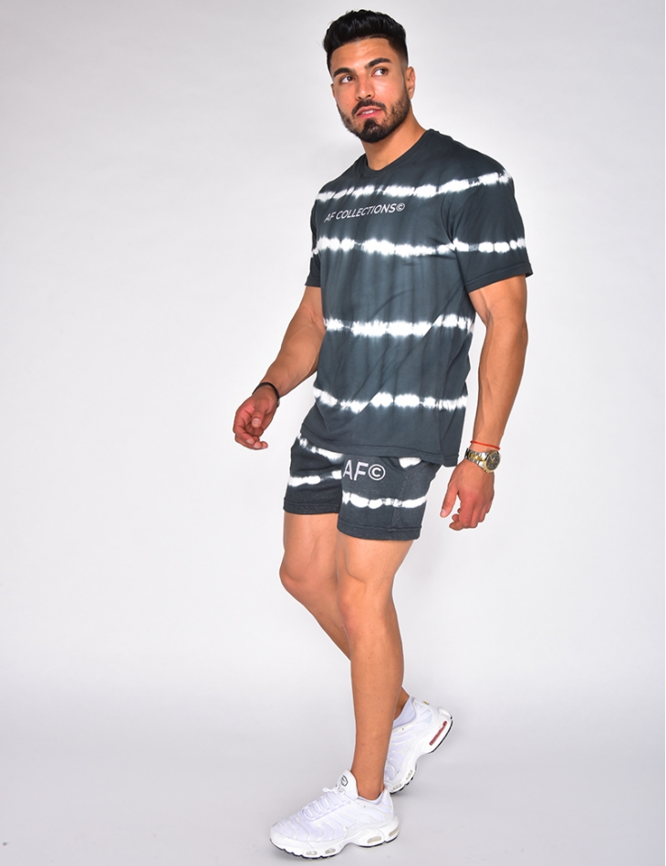 Ensemble t-shirt et short tie and dye "AF Collection" Ensemble t-shirt et short tie and dye "AF Collection"