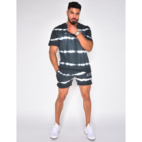 Ensemble t-shirt et short tie and dye "AF Collection" Ensemble t-shirt et short tie and dye "AF Collection"