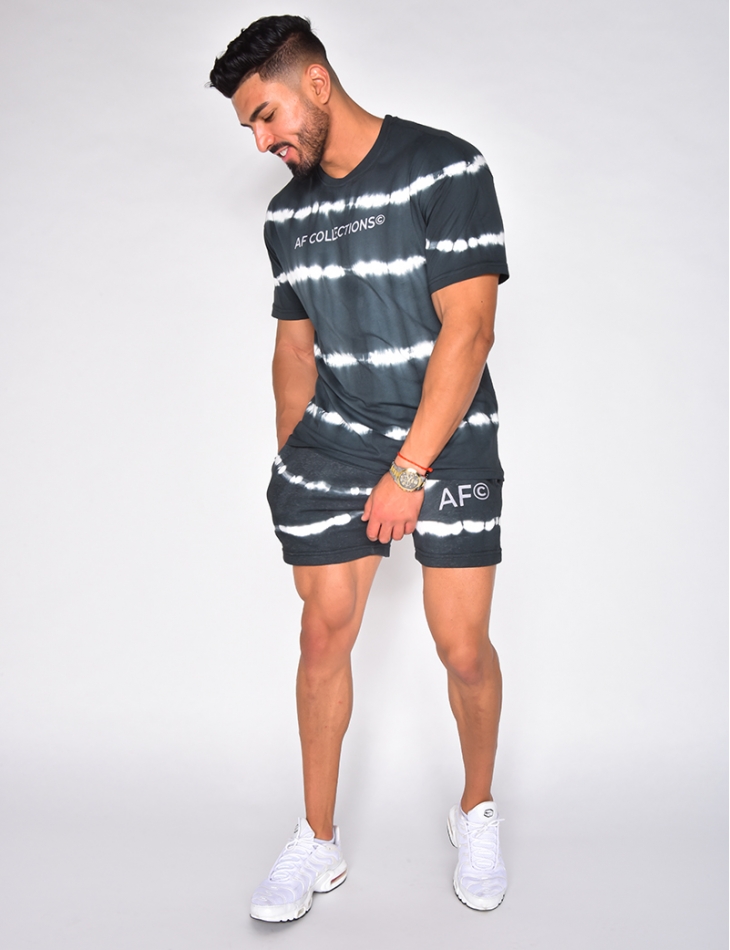 Ensemble t-shirt et short tie and dye "AF Collection" Ensemble t-shirt et short tie and dye "AF Collection"
