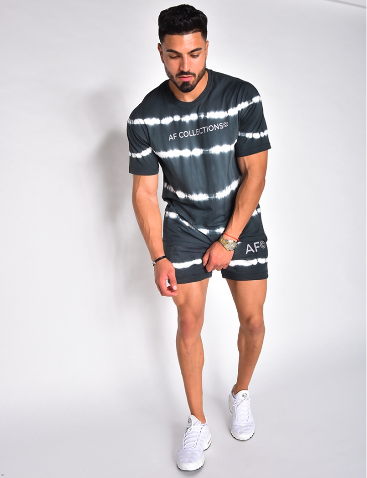 Ensemble t-shirt et short tie and dye "AF Collection" Ensemble t-shirt et short tie and dye "AF Collection"