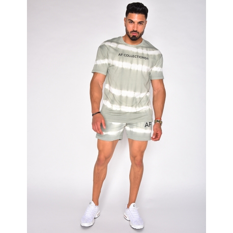 Ensemble t-shirt et short tie and dye "AF Collection" Ensemble t-shirt et short tie and dye "AF Collection"