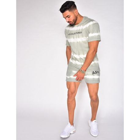 Ensemble t-shirt et short tie and dye "AF Collection" Ensemble t-shirt et short tie and dye "AF Collection"