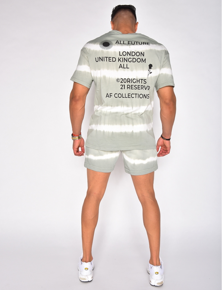 Ensemble t-shirt et short tie and dye "AF Collection" Ensemble t-shirt et short tie and dye "AF Collection"