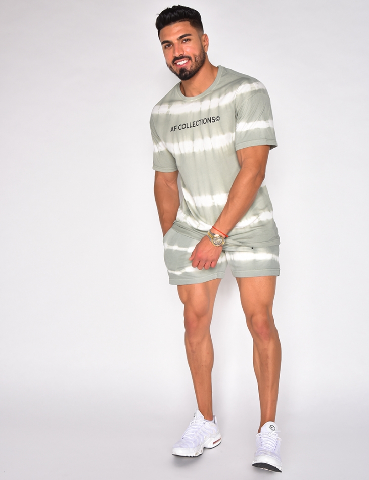 Ensemble t-shirt et short tie and dye "AF Collection" Ensemble t-shirt et short tie and dye "AF Collection"