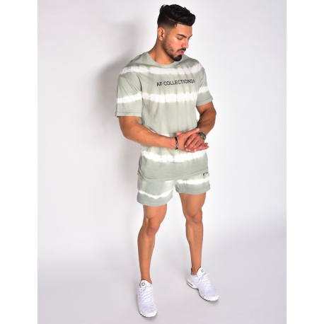 Ensemble t-shirt et short tie and dye "AF Collection" Ensemble t-shirt et short tie and dye "AF Collection"