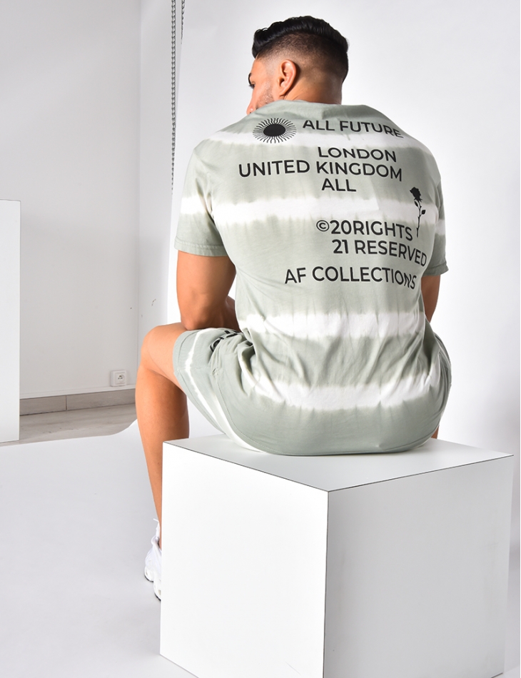 Ensemble t-shirt et short tie and dye "AF Collection" Ensemble t-shirt et short tie and dye "AF Collection"