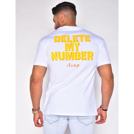T-shirt "Delete my number"