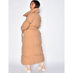 Doudoune matelassée à grand col