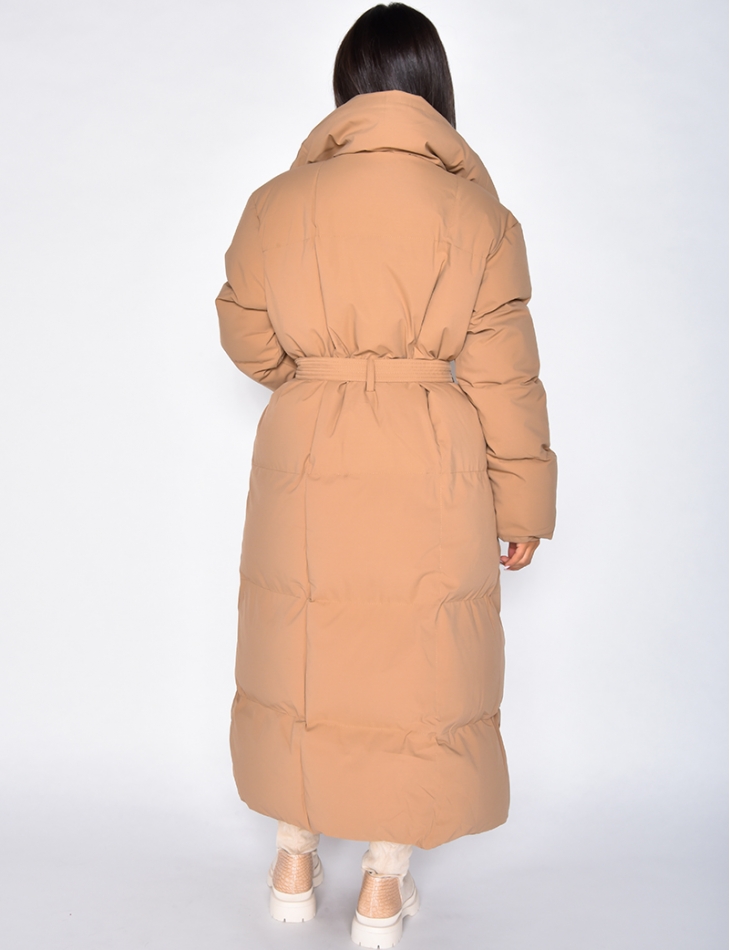 Doudoune matelassée à grand col