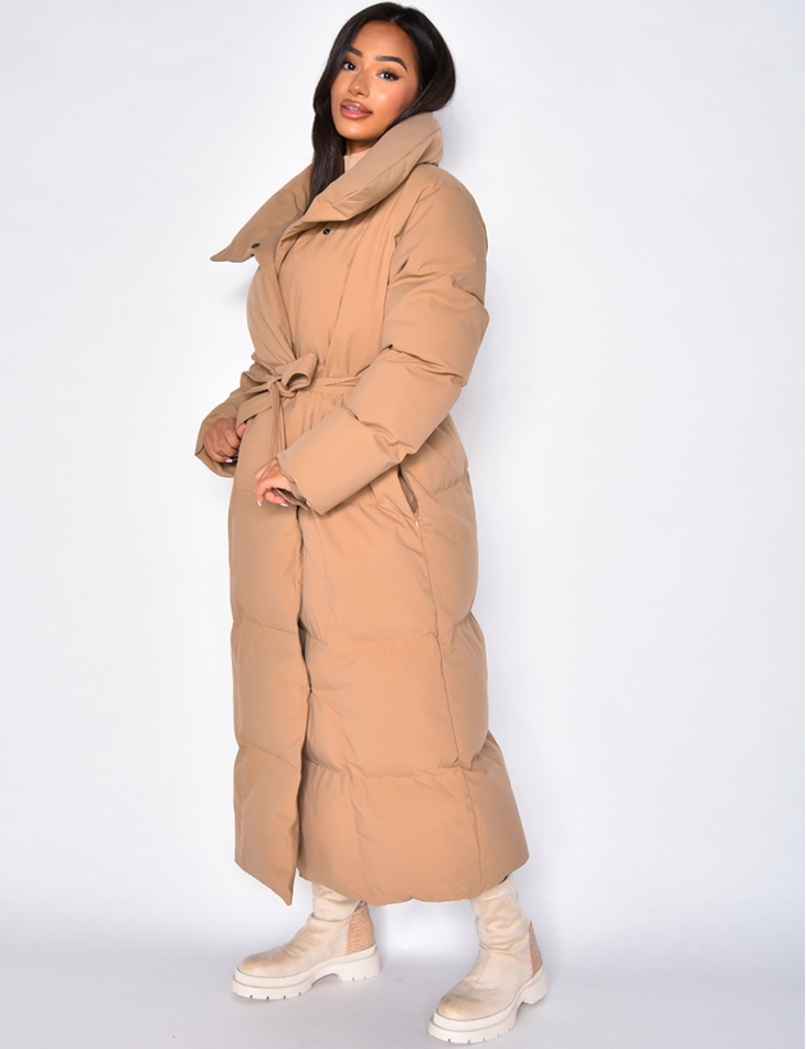 Doudoune matelassée à grand col