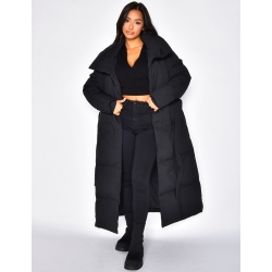 Doudoune matelasée à grand col Doudoune matelasée à grand col