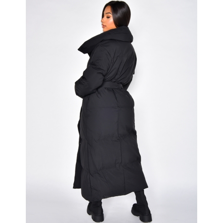 Doudoune matelasée à grand col Doudoune matelasée à grand col