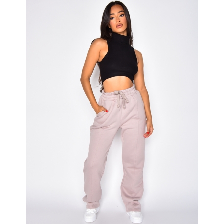 Crop-top sans manches col roulé Crop-top sans manches col roulé