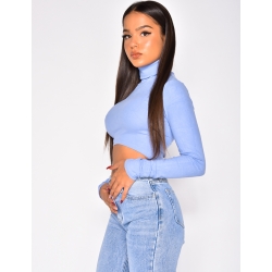 Top manches longues col roulé Top manches longues col roulé