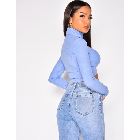 Top manches longues col roulé Top manches longues col roulé